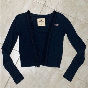 Hollister Navy Cardigan